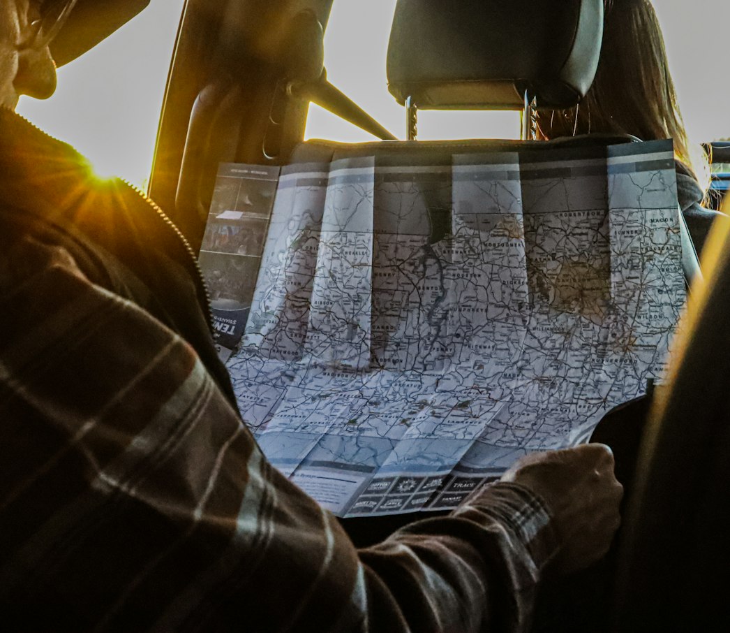 Planning a route on a map